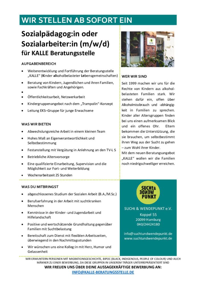 Stellenausschreibung KALLE 2026